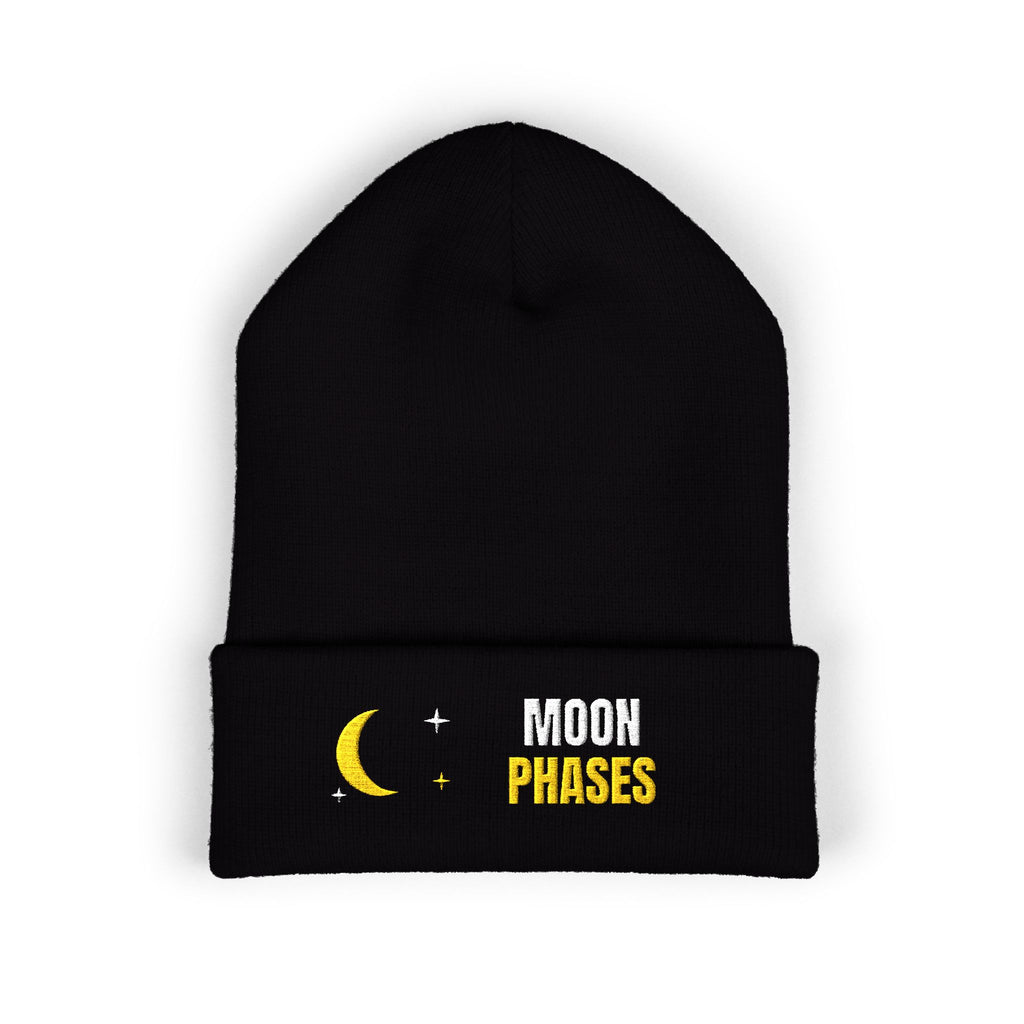 Moon Phases Beanie by Retro Vibes — product view 3