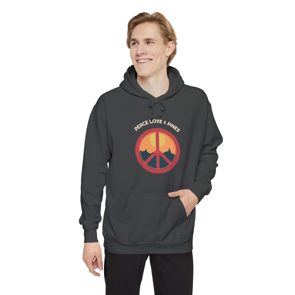 Peace Love & Pines Hoodie — Retro Vibes