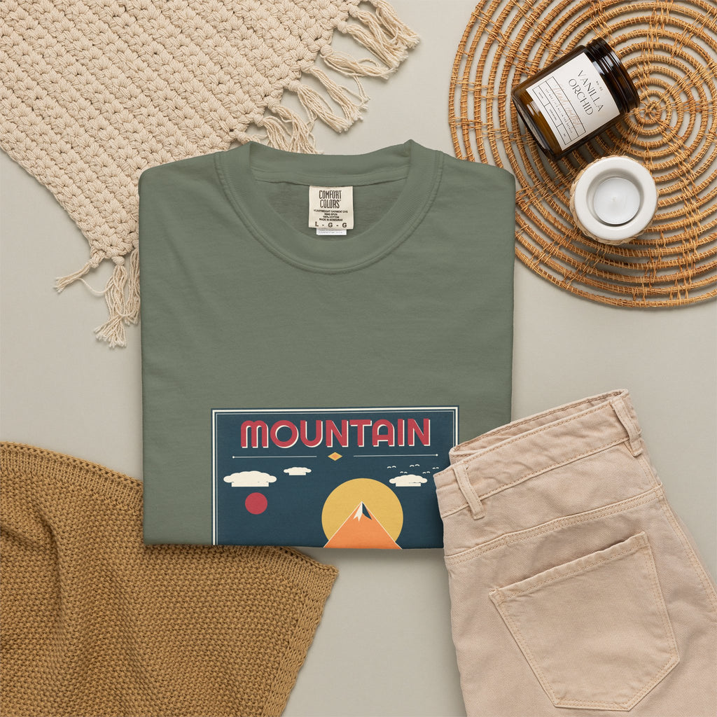 Mountain Poster Tee — Retro Vibes
