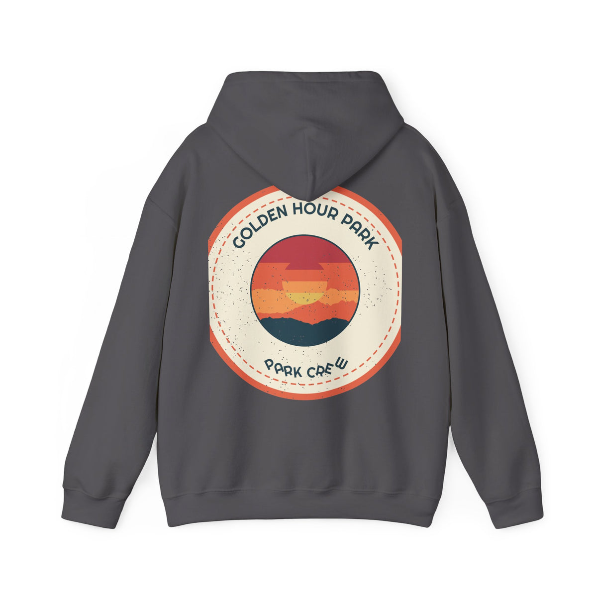Golden Hour Park Patch Hoodie — Retro Vibes