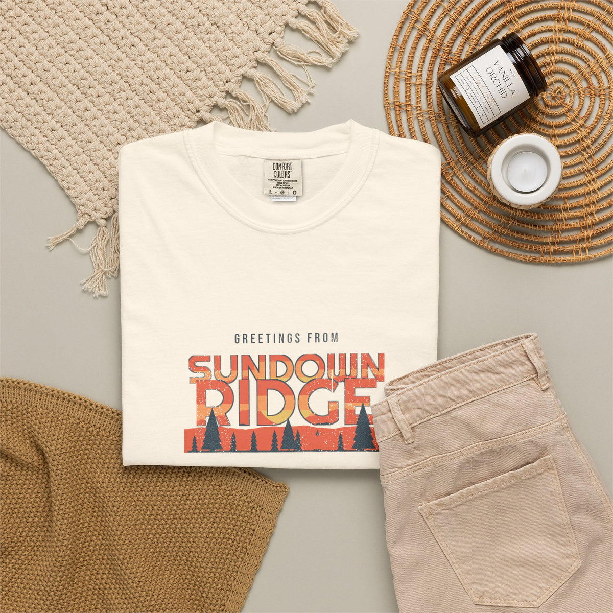 Greetings from Sundown Ridge Tee — Retro Vibes