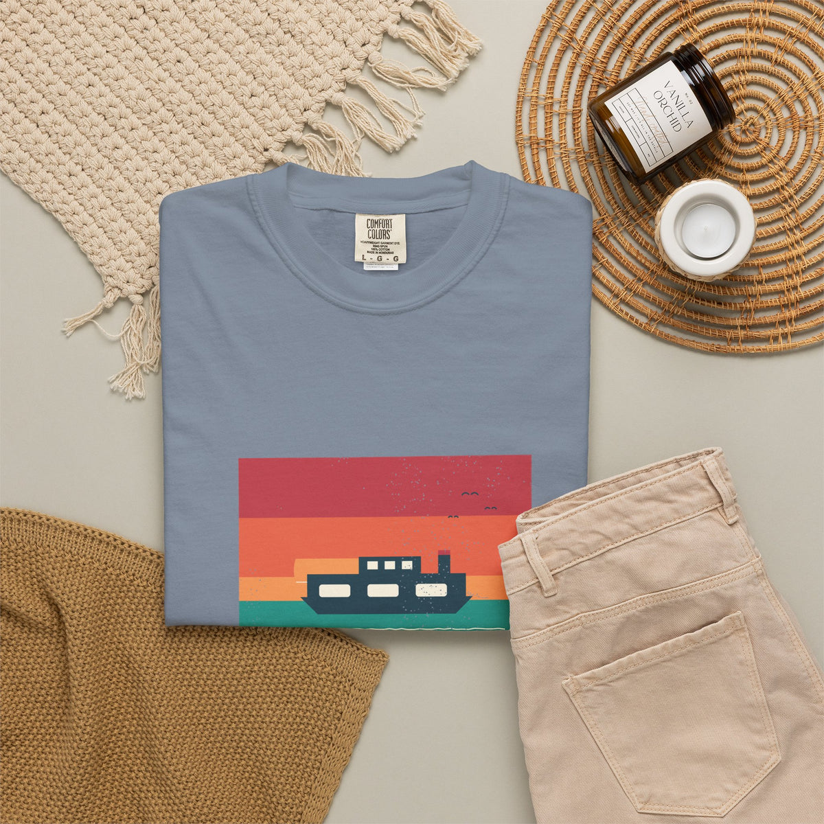 Ferry Crossing Tee by Retro Vibes — product view 8