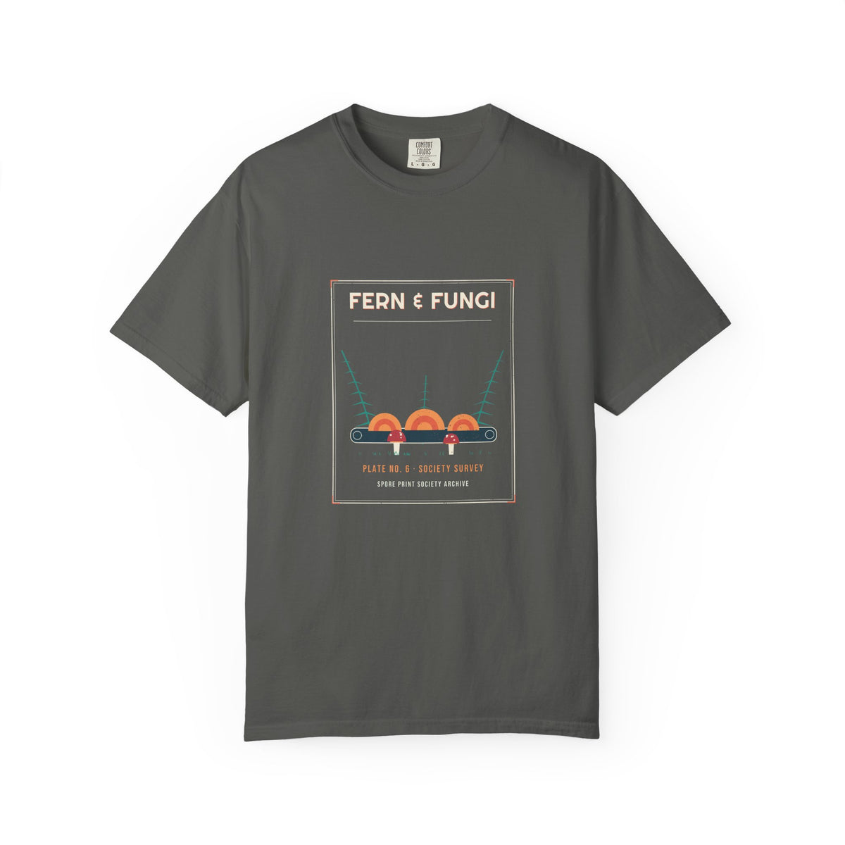Fern & Fungi Plate — Retro Vibes