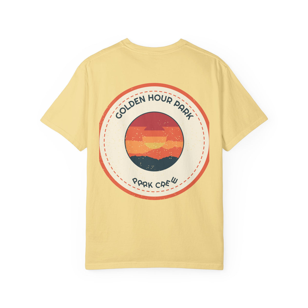 Golden Hour Park Patch Tee — Retro Vibes