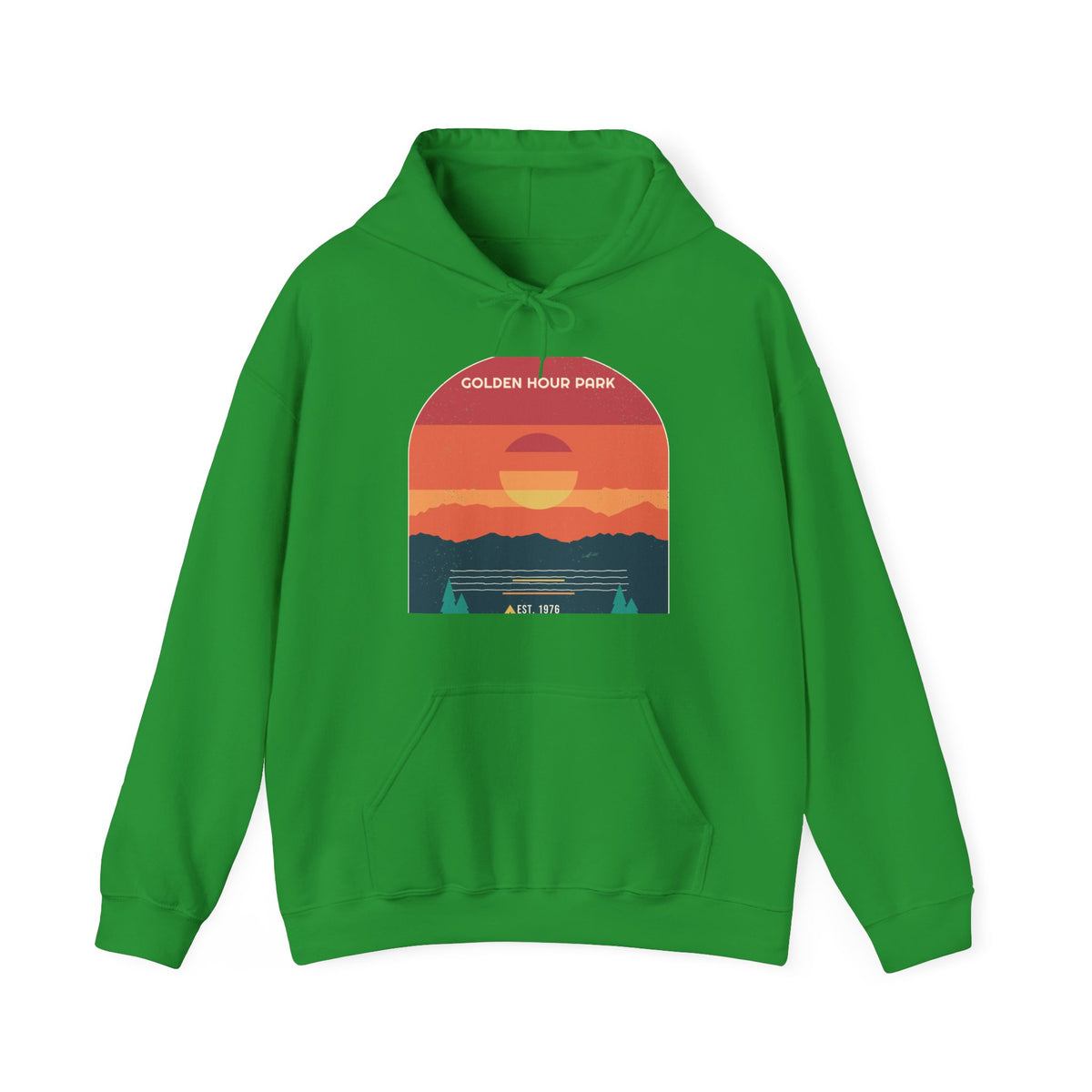 Golden Hour Park Hoodie — Retro Vibes