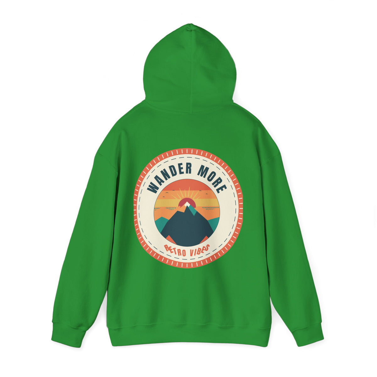 Wander More Patch Hoodie — Retro Vibes