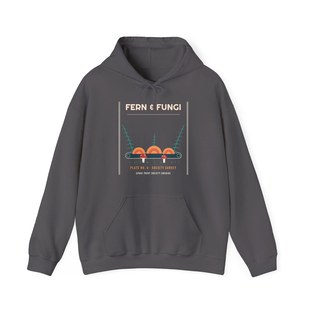 Fern & Fungi Plate Hoodie — Retro Vibes