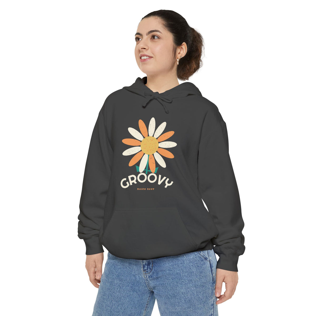 Groovy Daisy Hoodie by Retro Vibes — product view 3