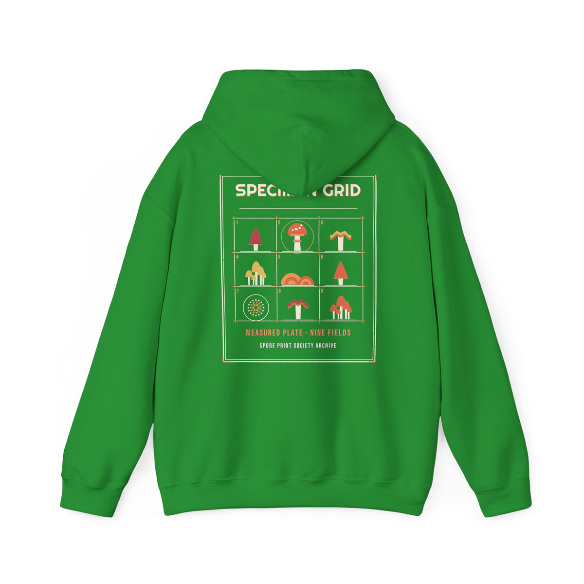 Geometric Specimen Grid Hoodie — Retro Vibes