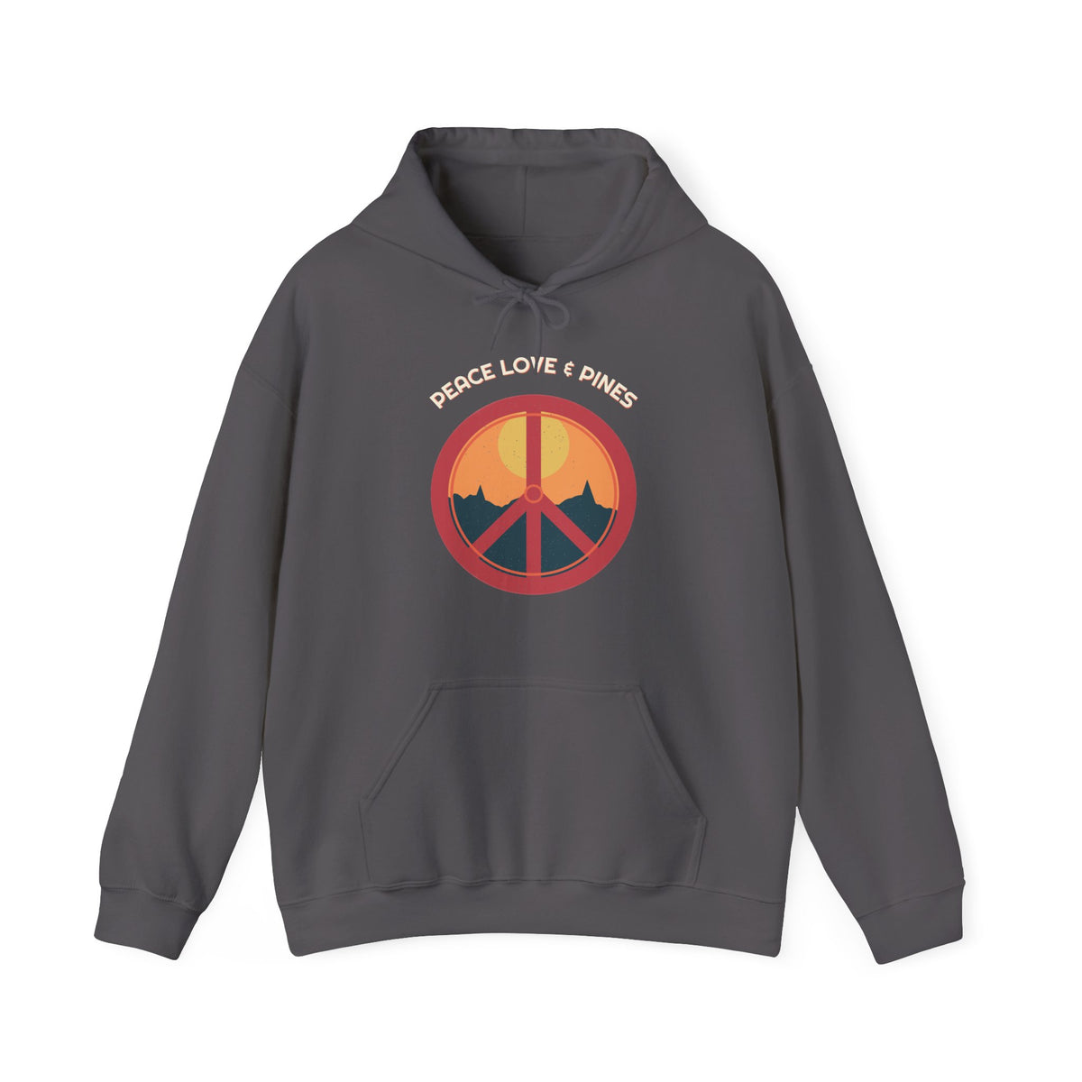 Peace Love & Pines Hoodie — Retro Vibes