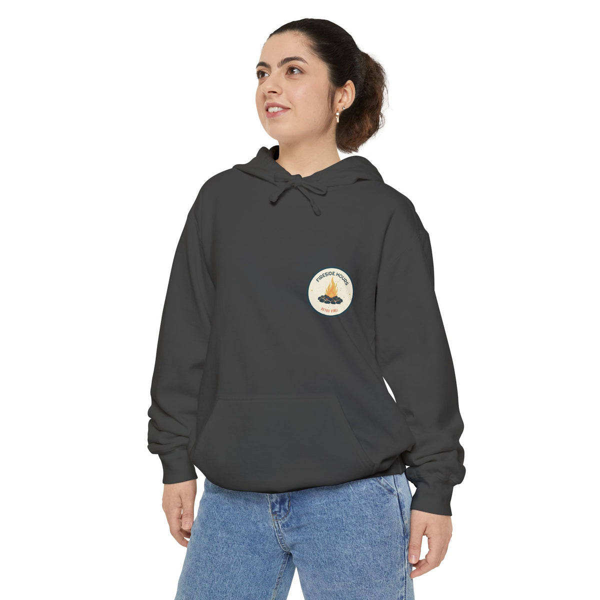 Fireside Hours Hoodie by Retro Vibes — product view 3