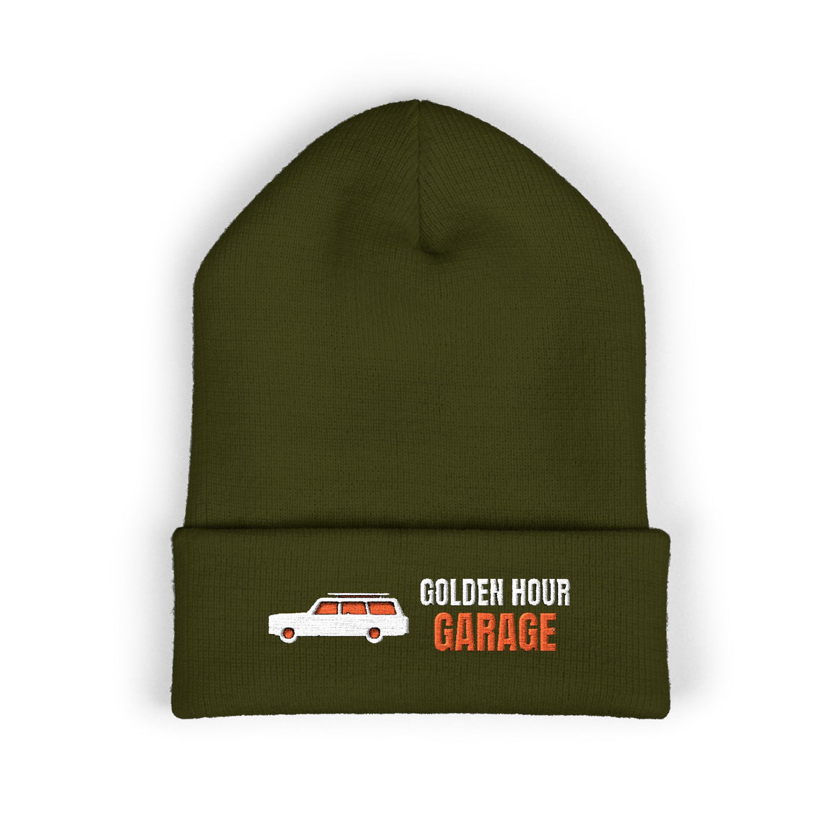 Golden Hour Garage Beanie — Retro Vibes