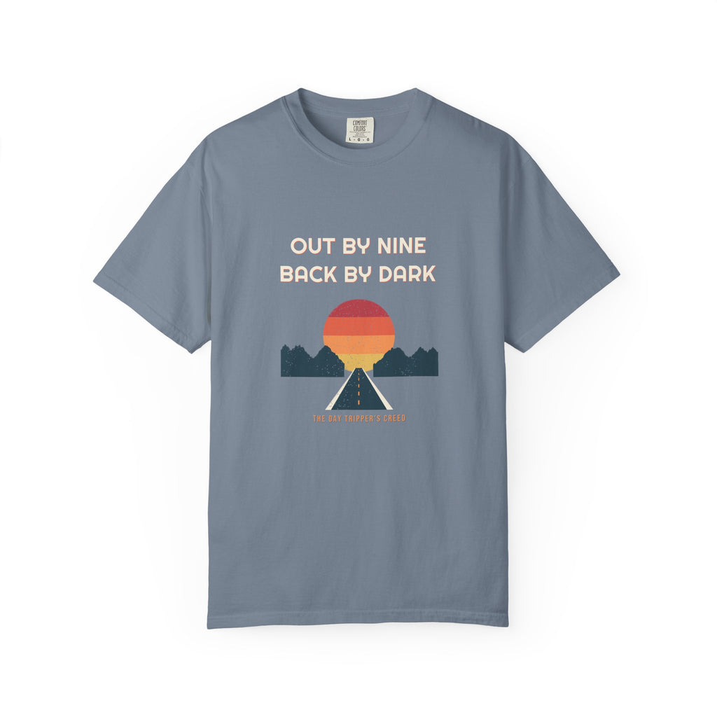 Out By Nine, Back By Dark Tee — Retro Vibes