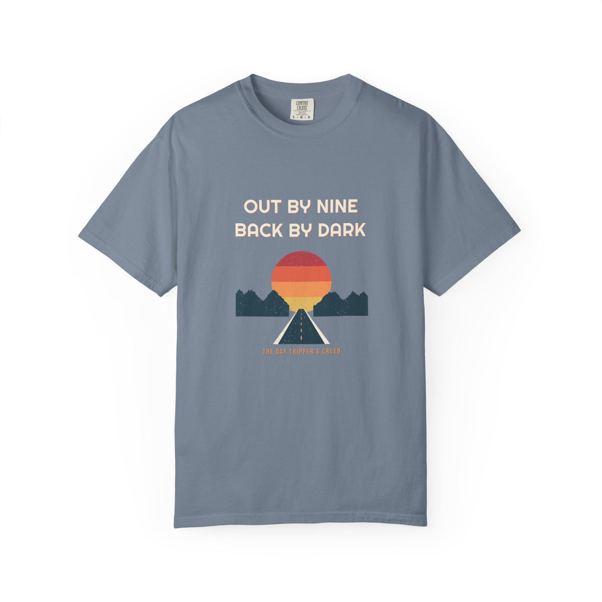 Out By Nine, Back By Dark Tee — Retro Vibes