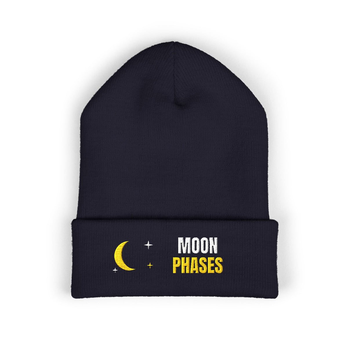Moon Phases Beanie by Retro Vibes — product view 2