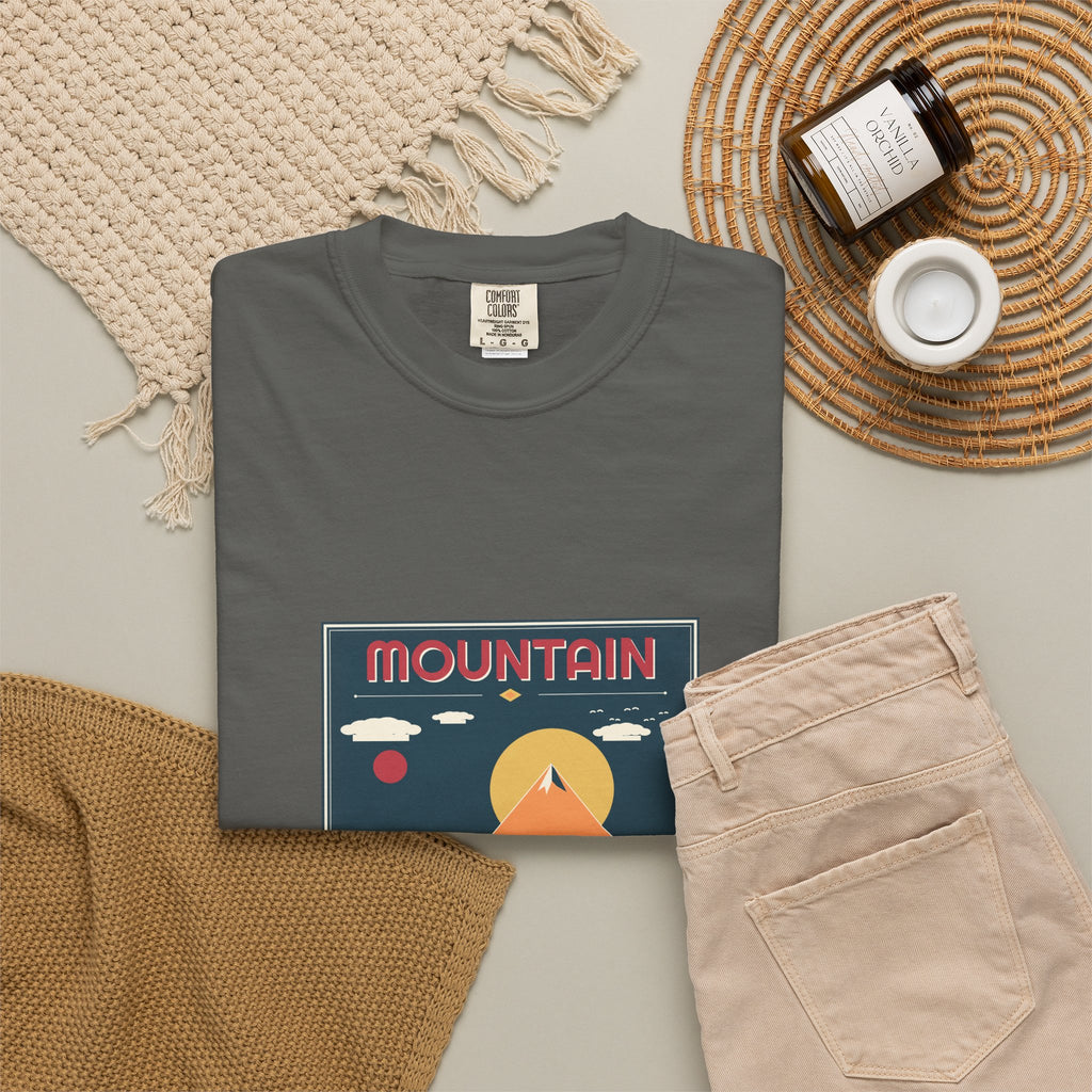 Mountain Poster Tee — Retro Vibes
