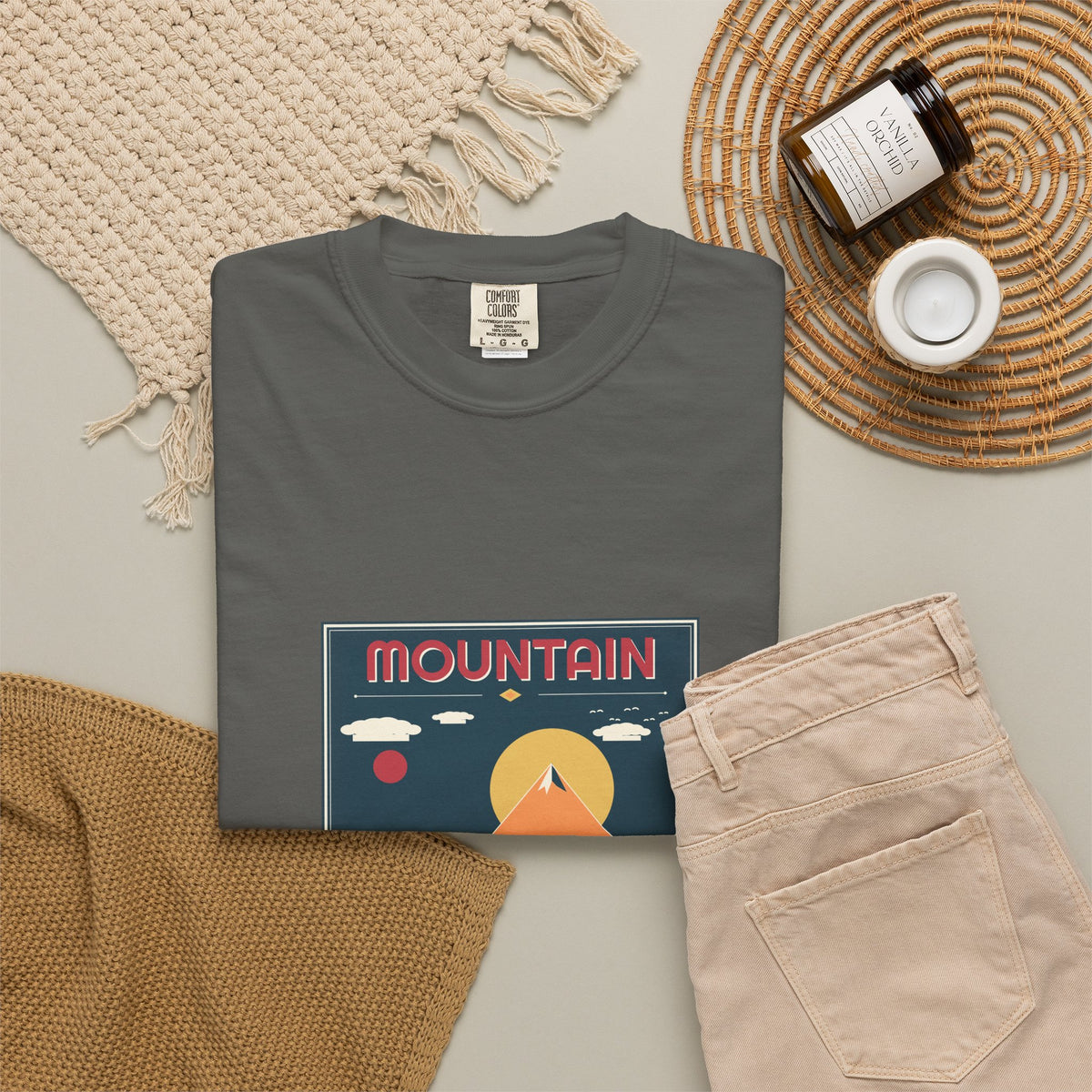 Mountain Poster Tee — Retro Vibes