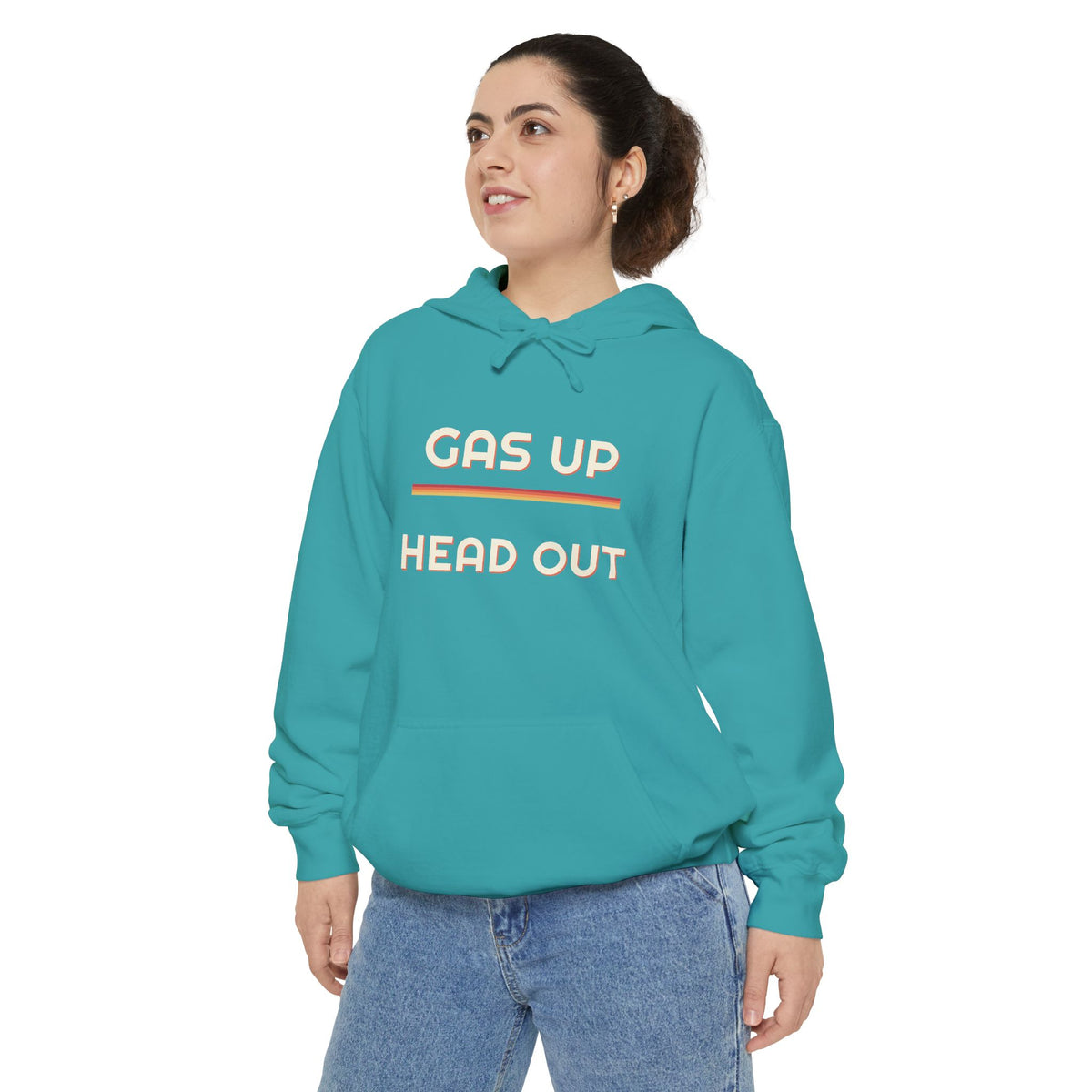 Gas Up Head Out Hoodie by Retro Vibes — product view 6