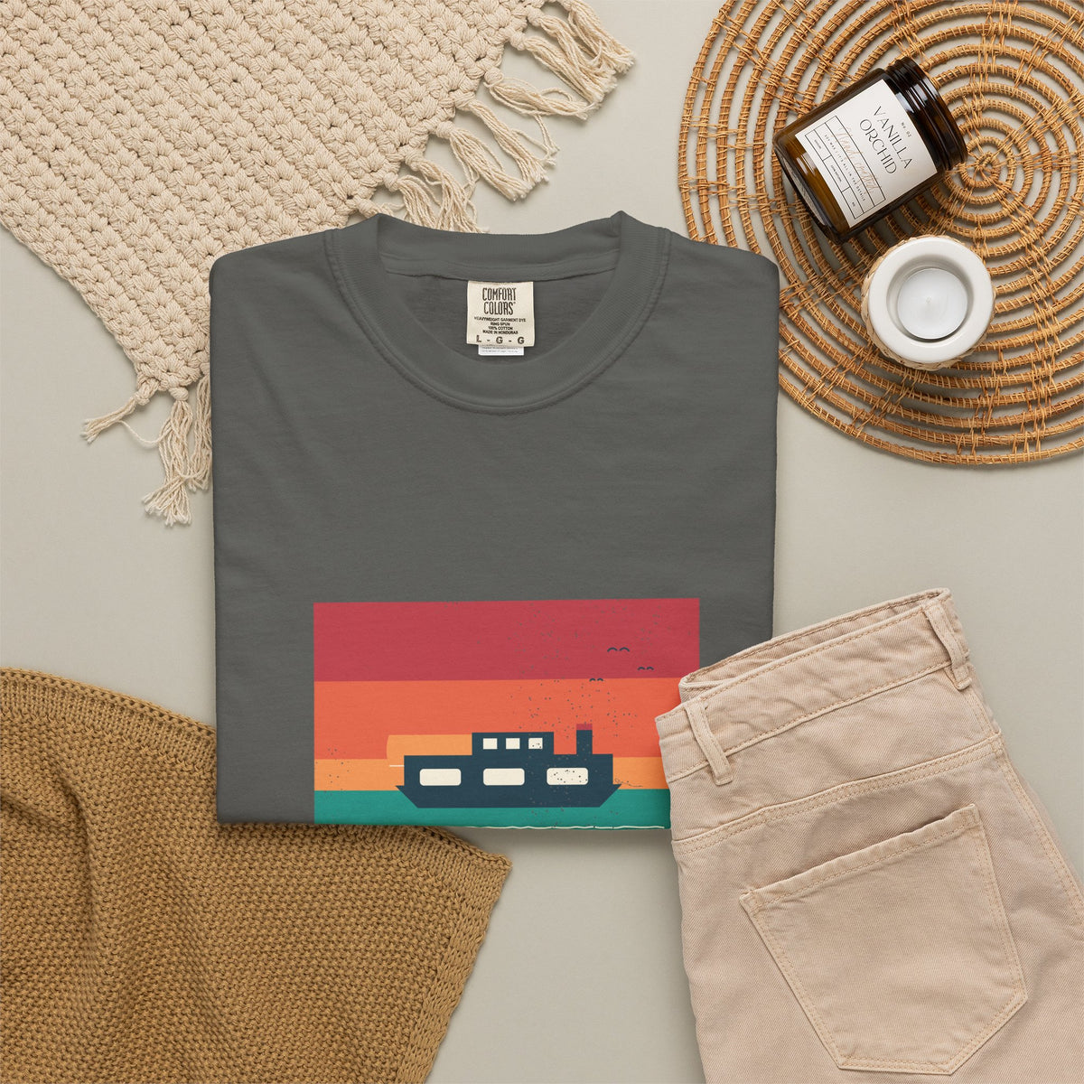 Ferry Crossing Tee by Retro Vibes — product view 5