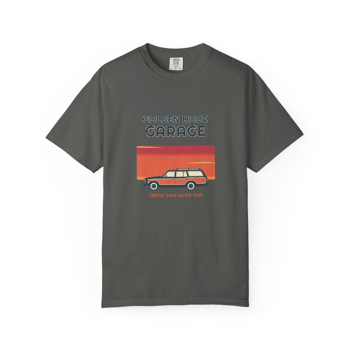 Golden Hour Garage Tee — Retro Vibes