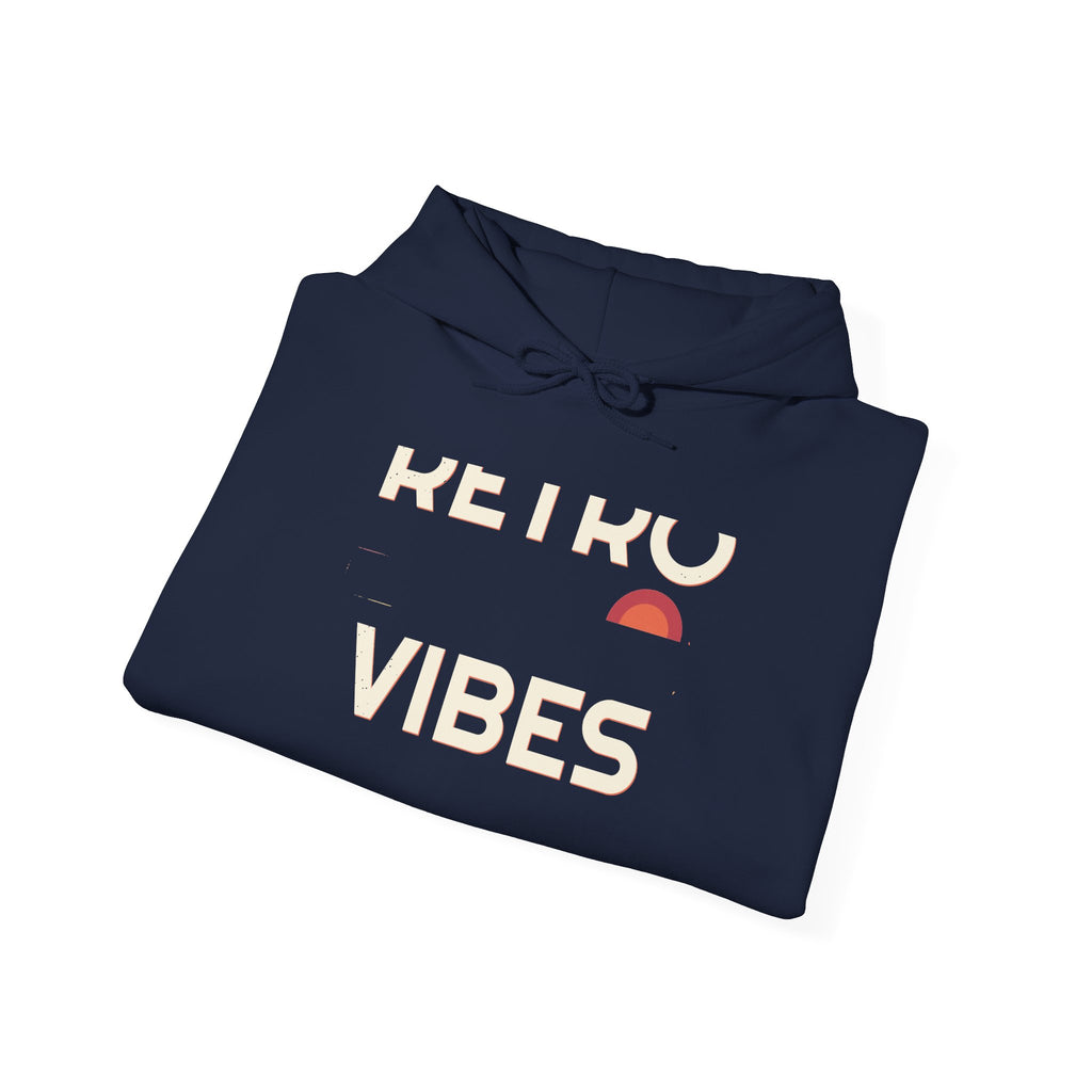 Stacked Wordmark Hoodie — Retro Vibes
