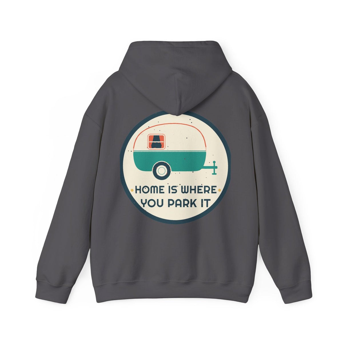 Home Is Where You Park It Badge Hoodie — Retro Vibes