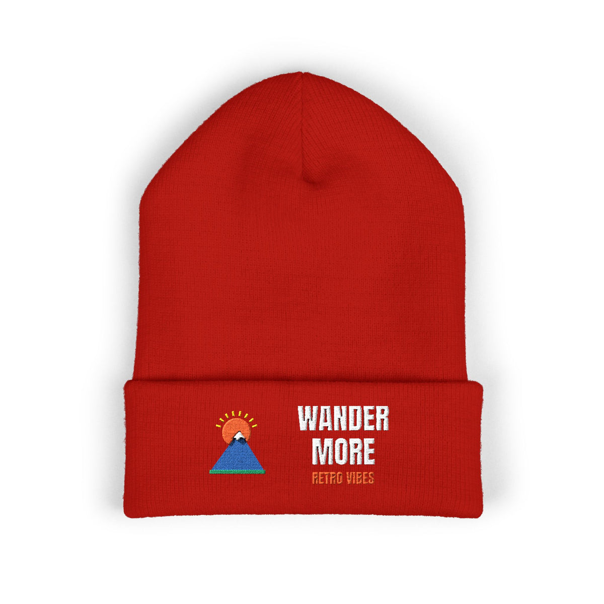 Wander More Beanie — Retro Vibes