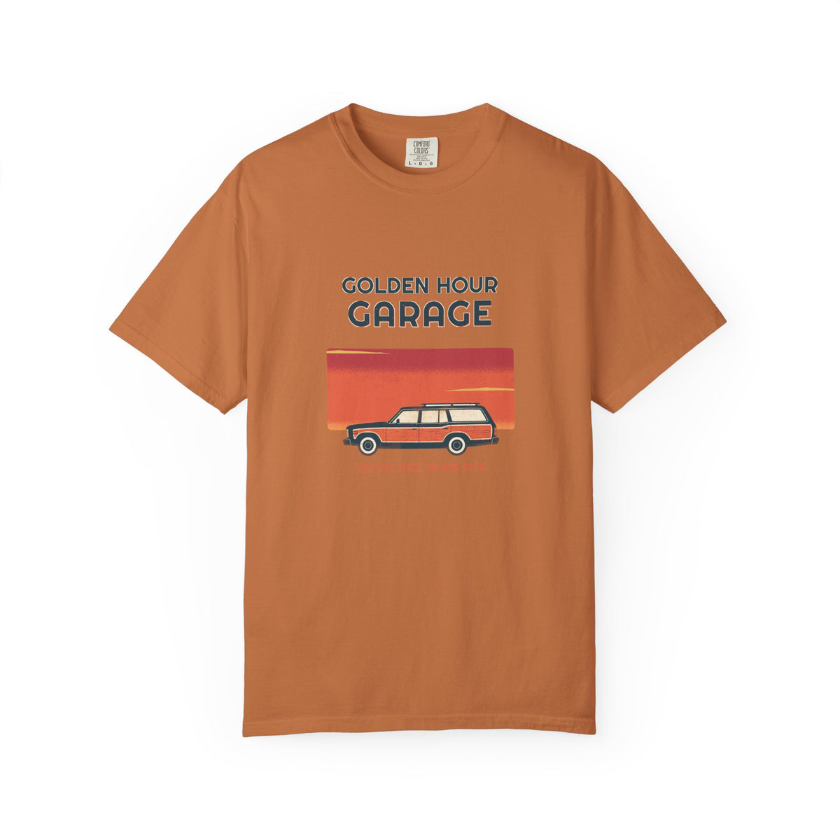 Golden Hour Garage Tee — Retro Vibes
