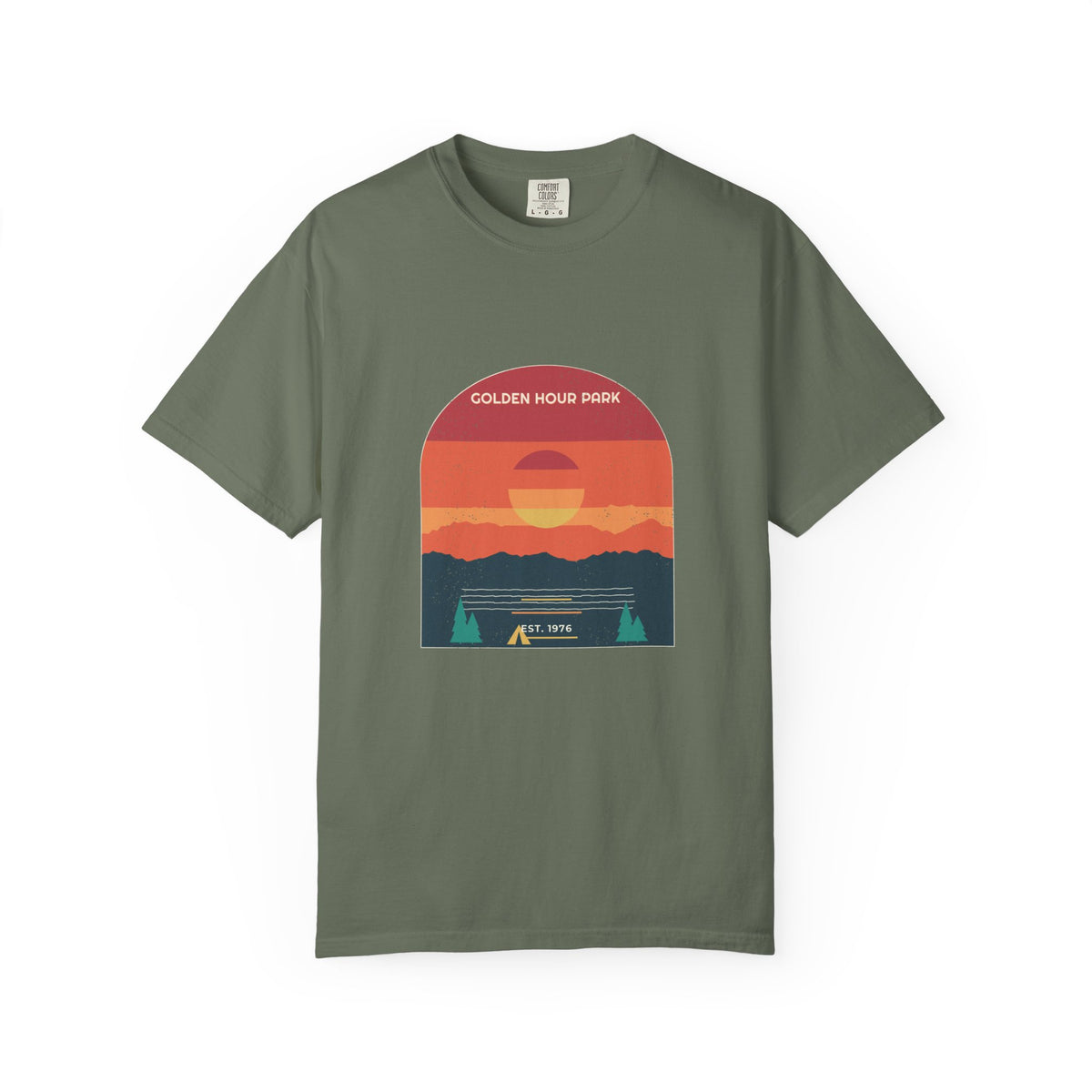 Golden Hour Park Tee — Retro Vibes