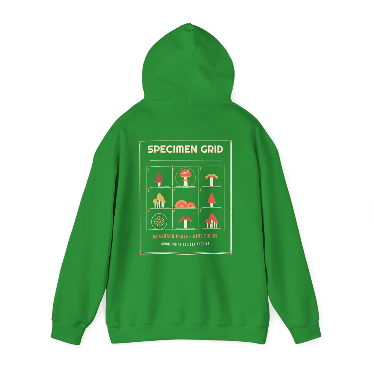 Geometric Specimen Grid Hoodie — Retro Vibes