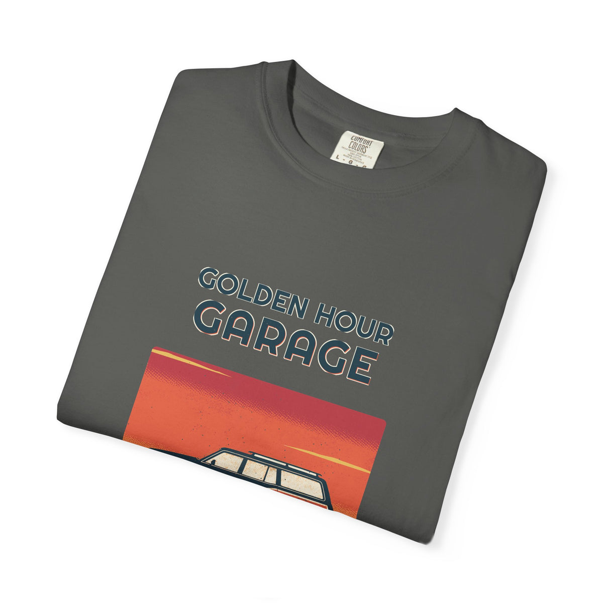 Golden Hour Garage Tee — Retro Vibes