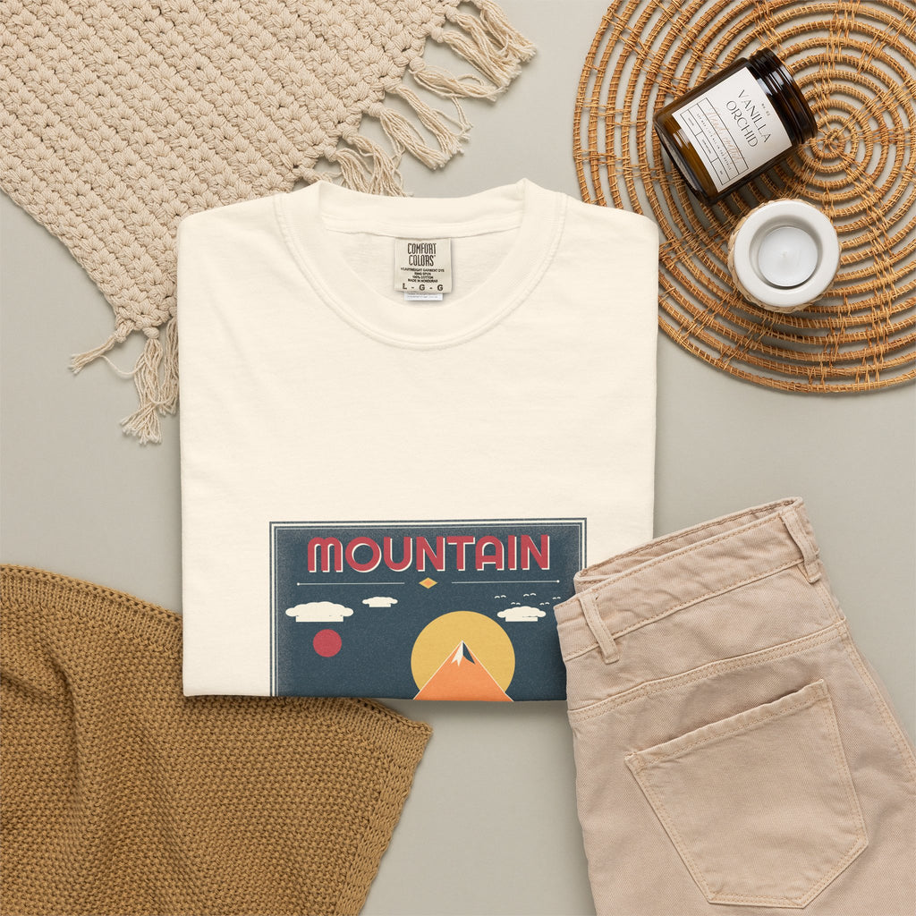 Mountain Poster Tee — Retro Vibes