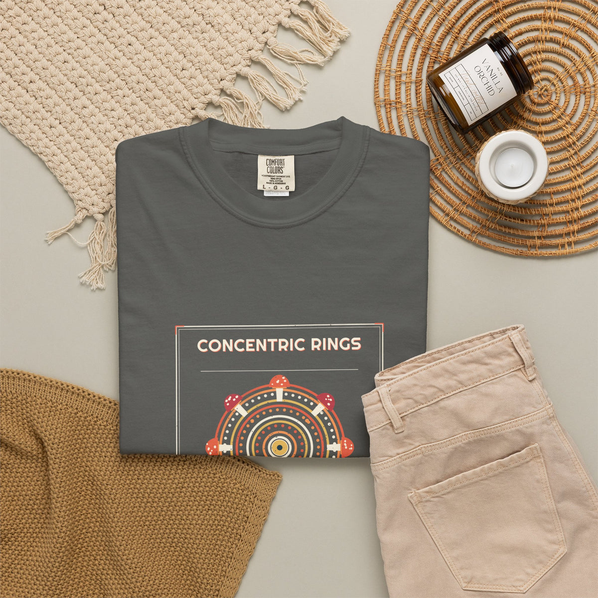 Concentric Spore Rings — Retro Vibes