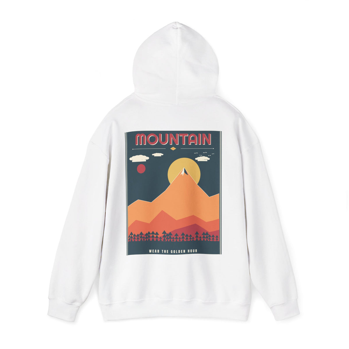 Mountain Poster Hoodie — Retro Vibes