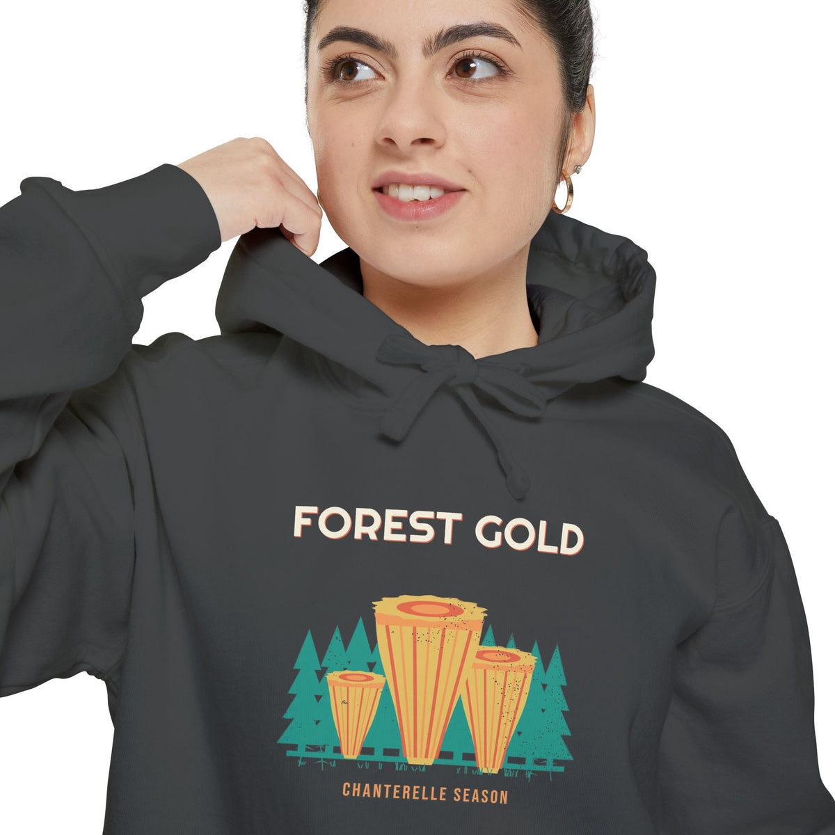 Forest Gold Hoodie by Retro Vibes — product view 4