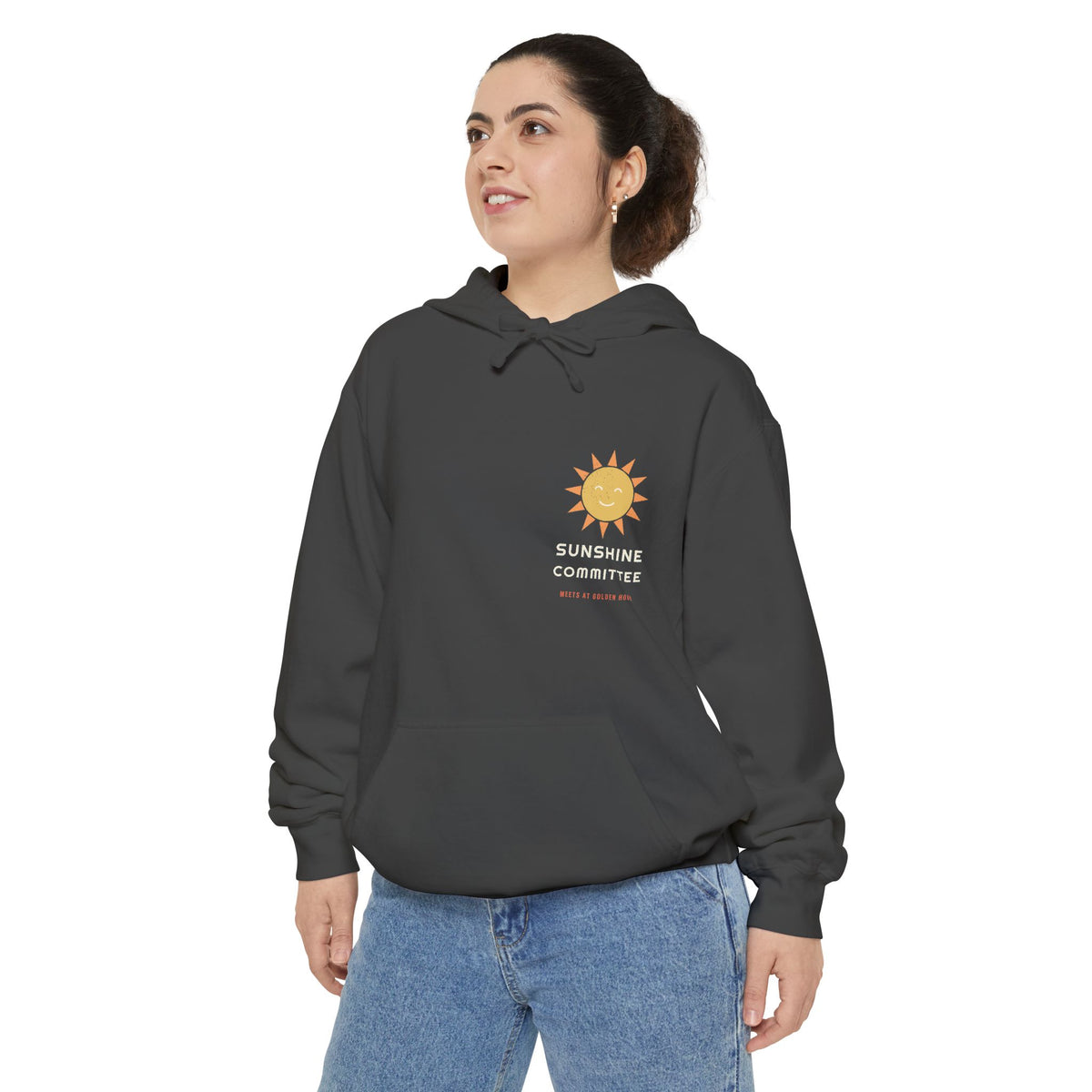 Sunshine Committee Hoodie by Retro Vibes — product view 3