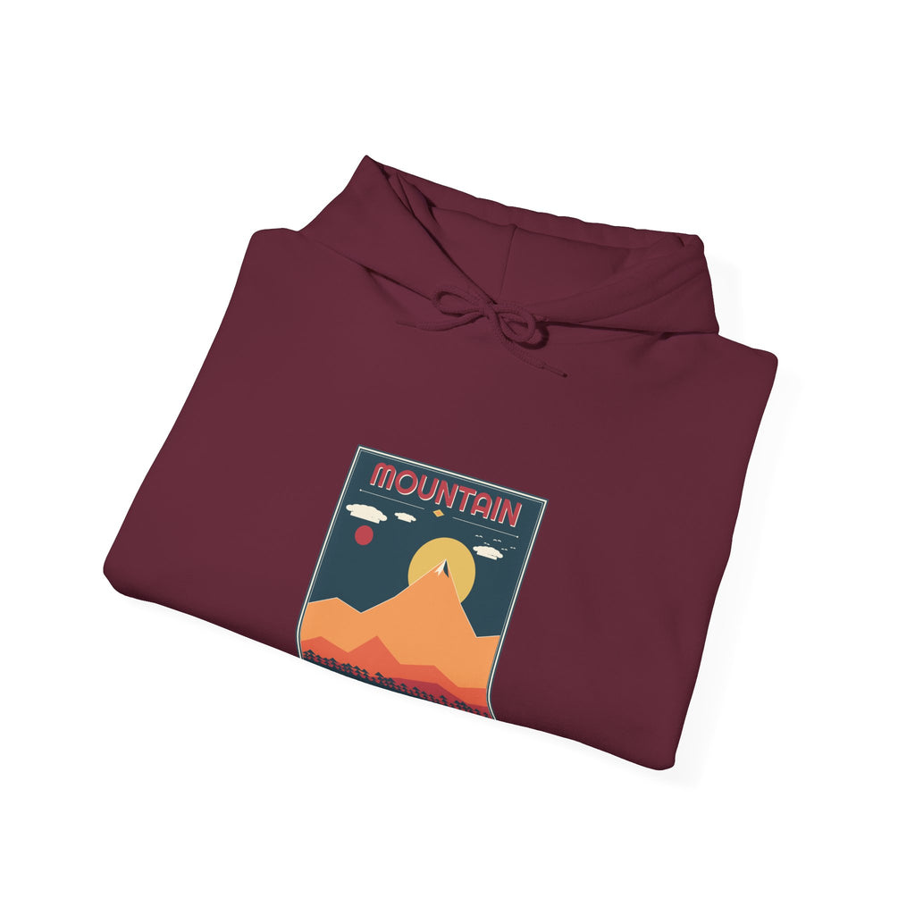 Mountain Poster Hoodie — Retro Vibes