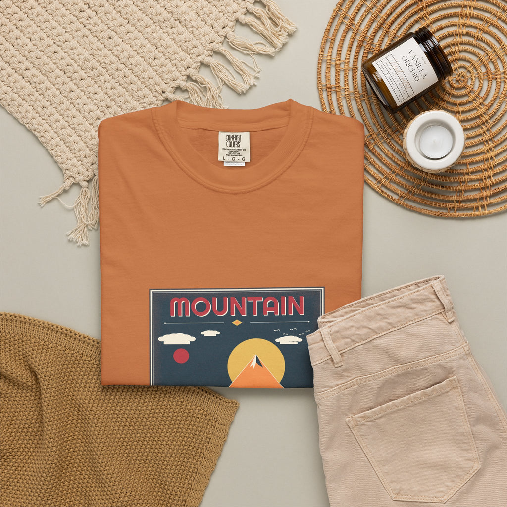 Mountain Poster Tee — Retro Vibes