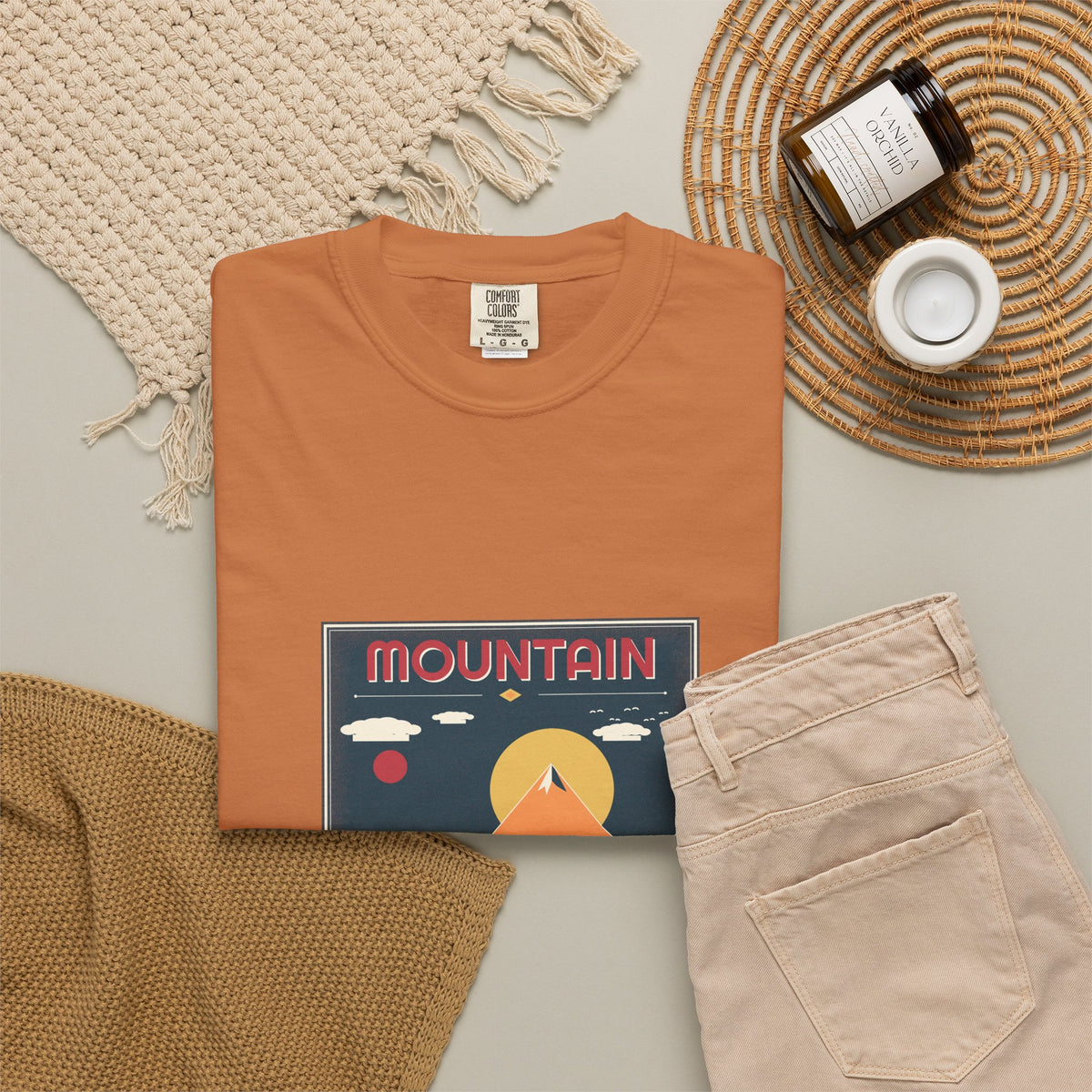 Mountain Poster Tee — Retro Vibes