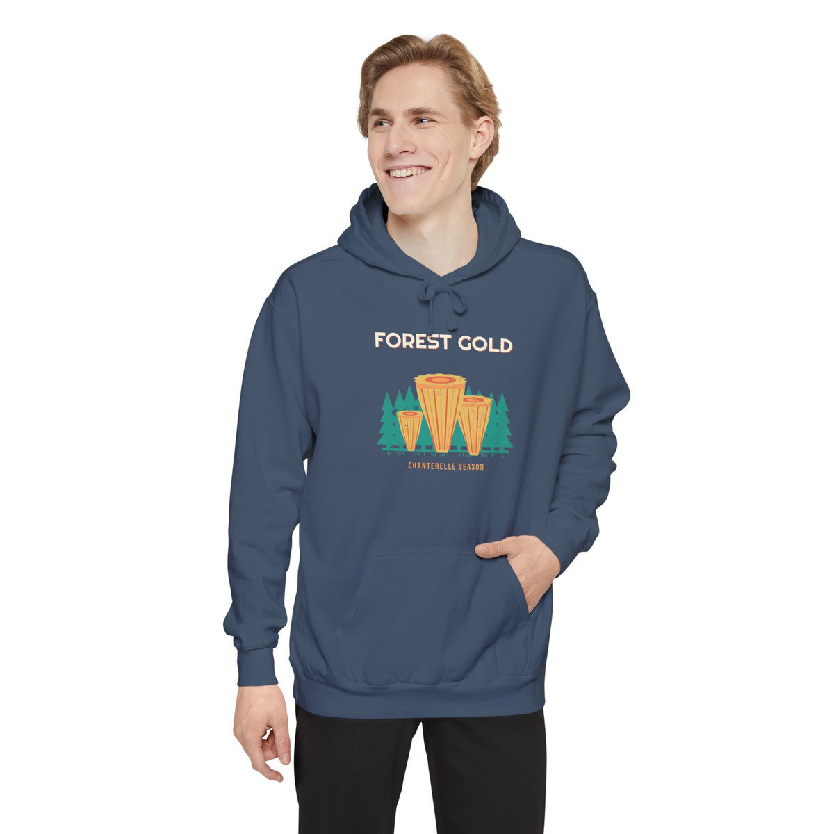 Forest Gold Hoodie by Retro Vibes — product view 8