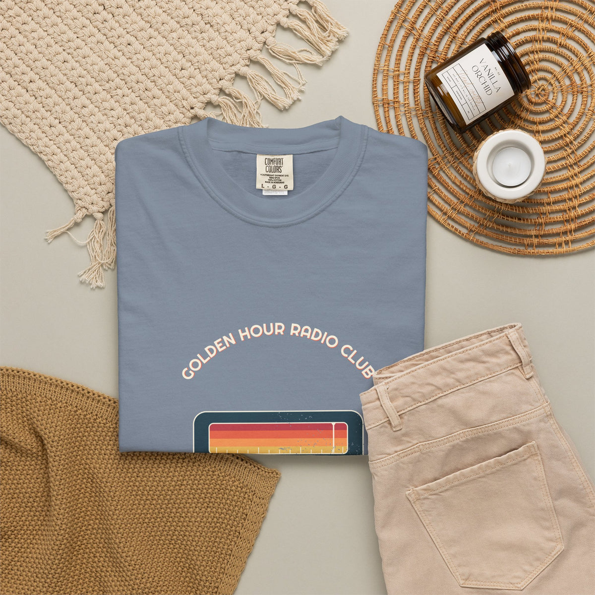 Golden Hour Radio Club Tee by Retro Vibes — product view 8