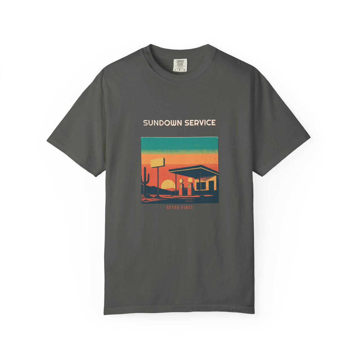 Sundown Service Tee by Retro Vibes — product view 2