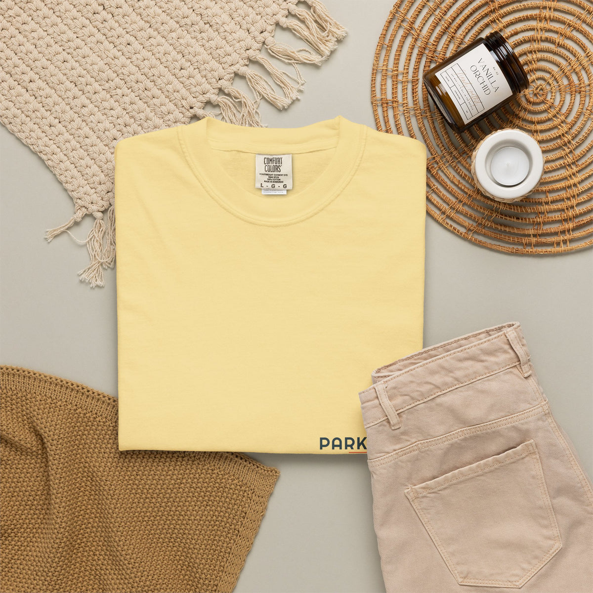 Golden Hour Park Patch Tee — Retro Vibes