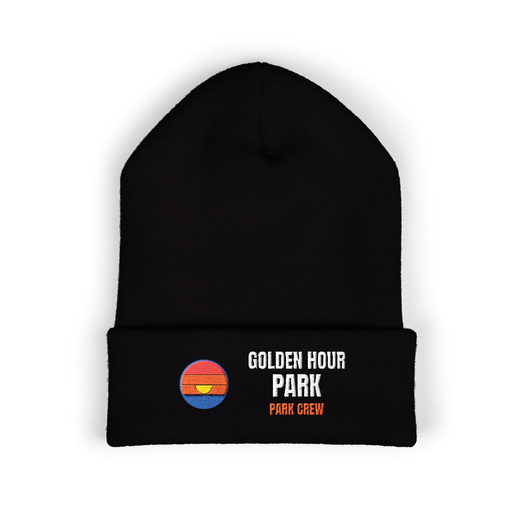 Golden Hour Park Patch Beanie by Retro Vibes — product view 3