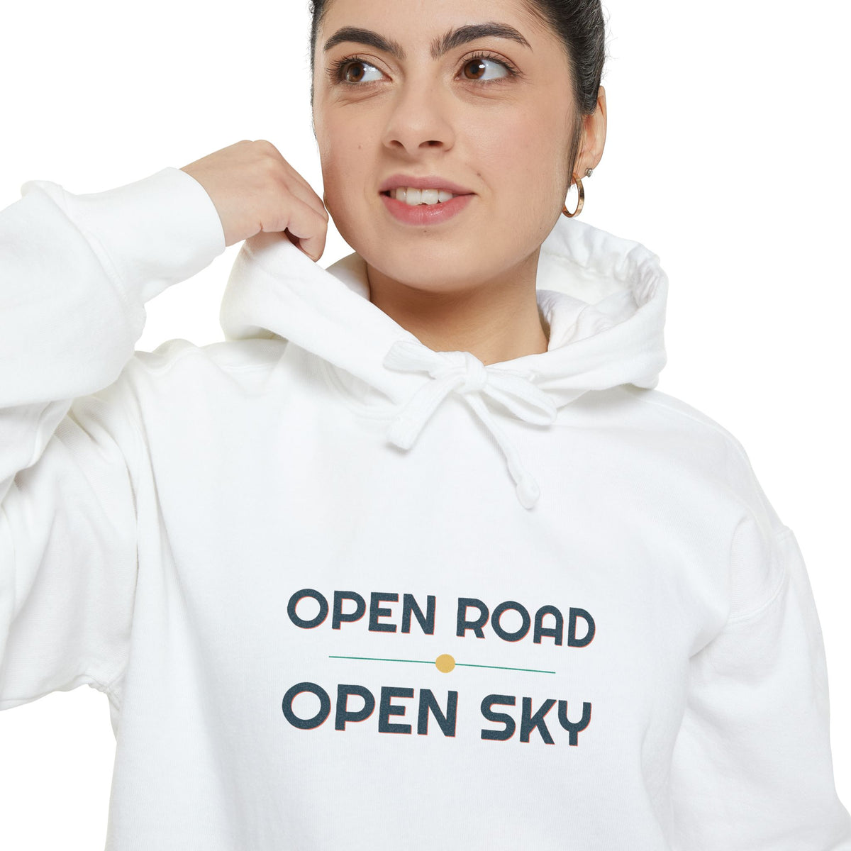 Open Road Open Sky Hoodie by Retro Vibes — product view 4