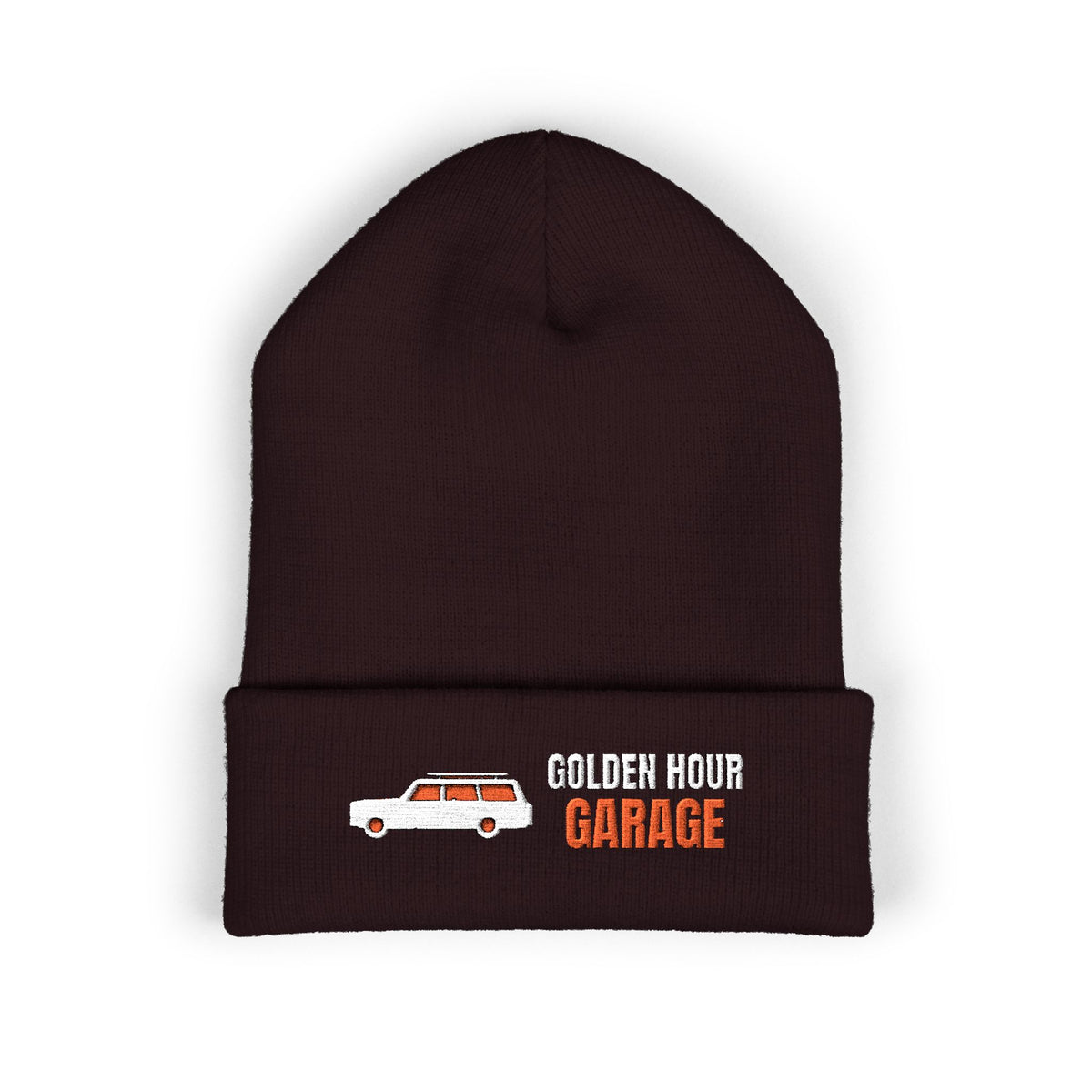 Golden Hour Garage Beanie — Retro Vibes