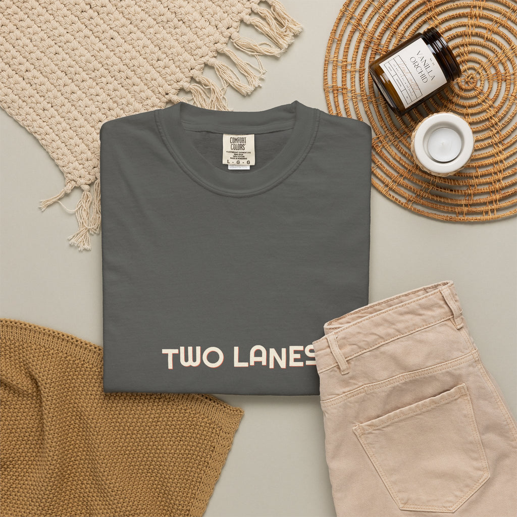 Two Lanes, No Hurry Tee by Retro Vibes — product view 9