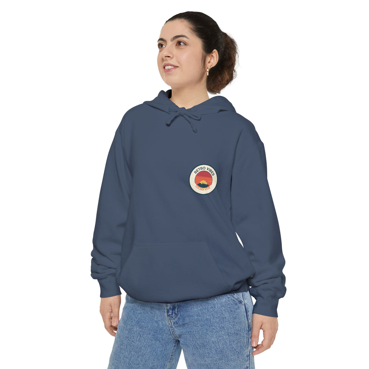 Sun Badge Hoodie by Retro Vibes — product view 6