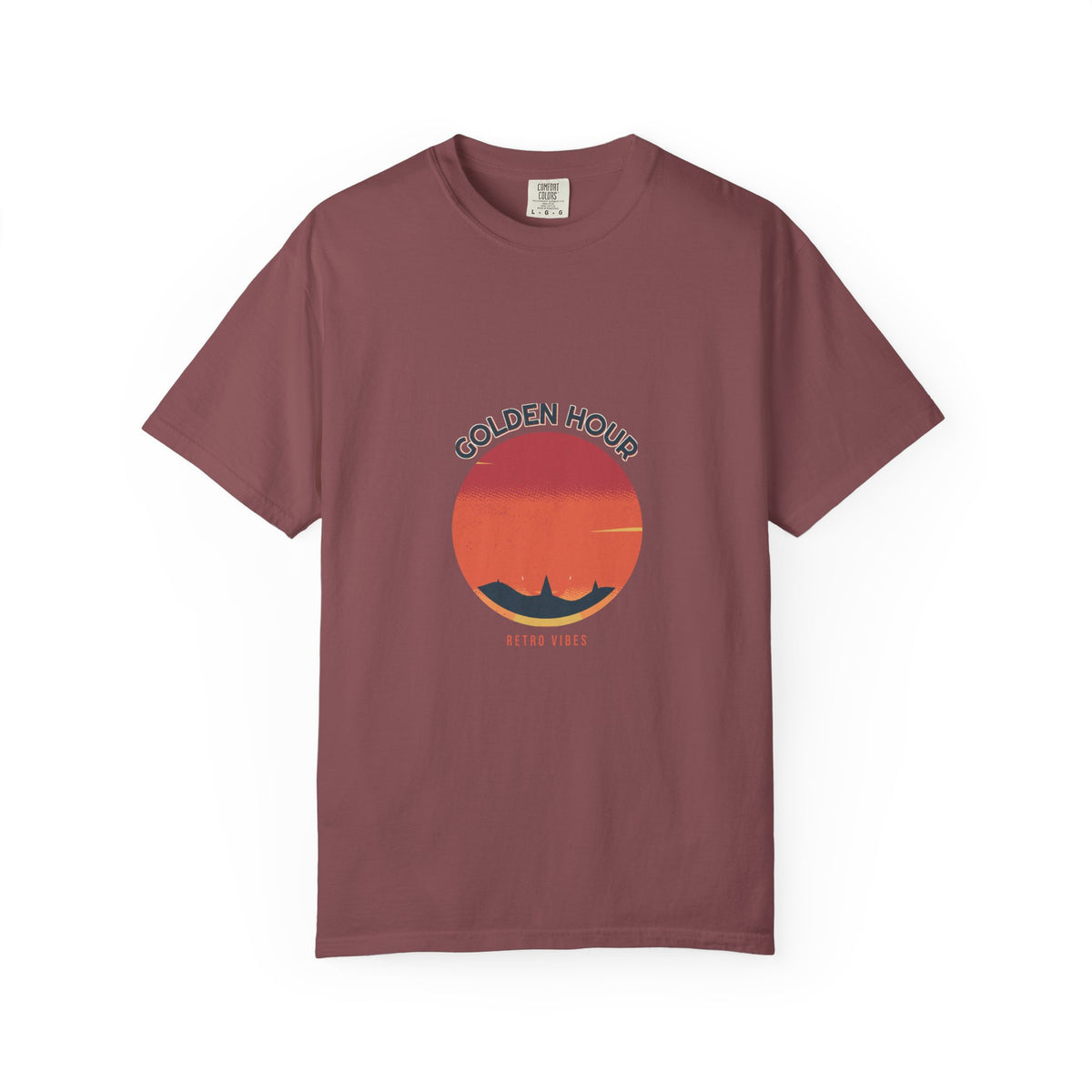 Golden Hour Club Tee — Retro Vibes graphic apparel, printed to order on Comfort Colors