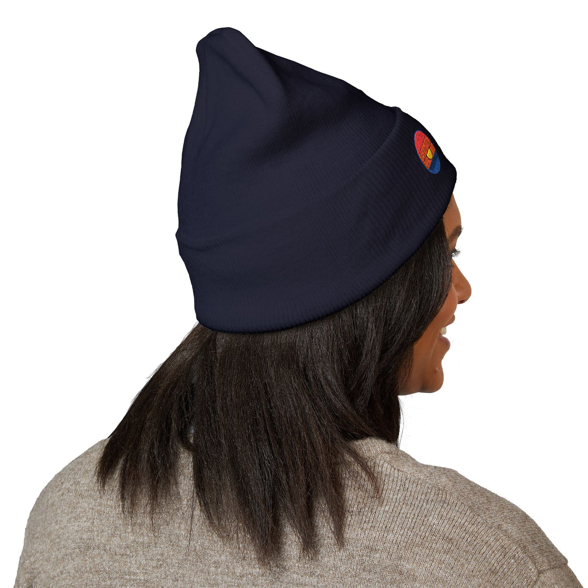 Golden Hour Park Patch Beanie by Retro Vibes — product view 9
